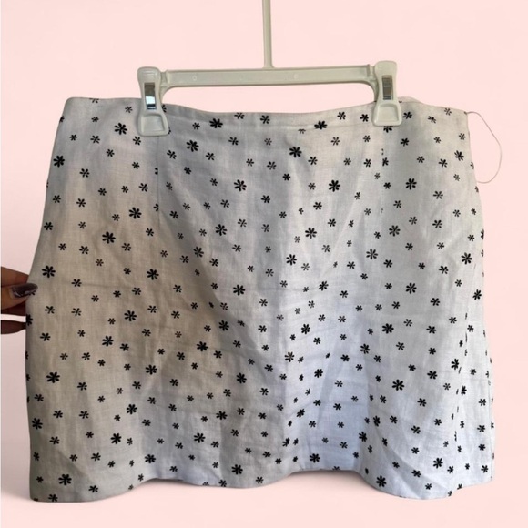 bec + bridge Black and White linen cropped  Camisole and skirt set size 8 - Picture 4 of 8